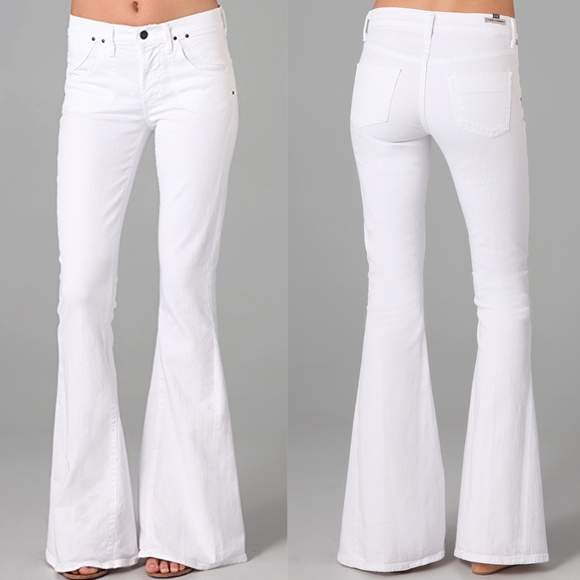 citizens of humanity white flare jeans